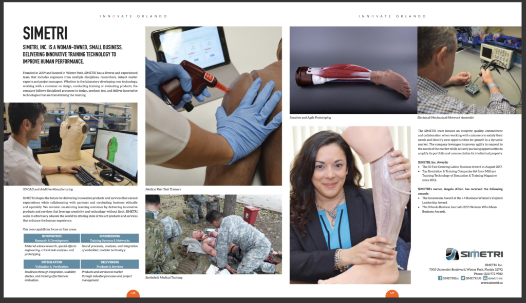 SIMETRI is a woman-owned, small business delivering innovative training technology to improve human performance.