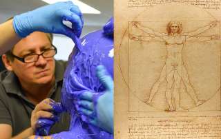 SIMETRI's Barry Anderson juxtaposed with Leonardo Da Vinci's Vitruvian Man